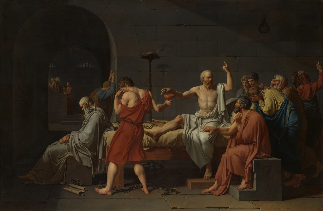 Der Tod des Sokrates, 1787 von Jacques Louis David
