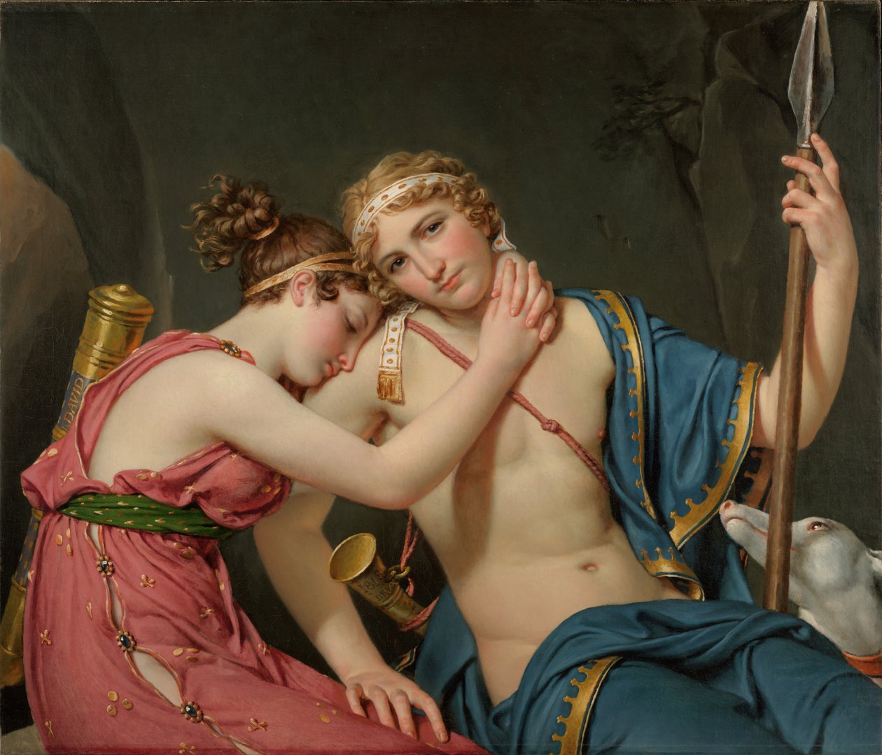 Der Abschied von Telemach und Eucharis von Jacques Louis David