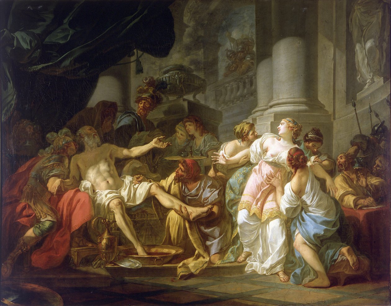 Der Tod des Seneca von Jacques Louis David