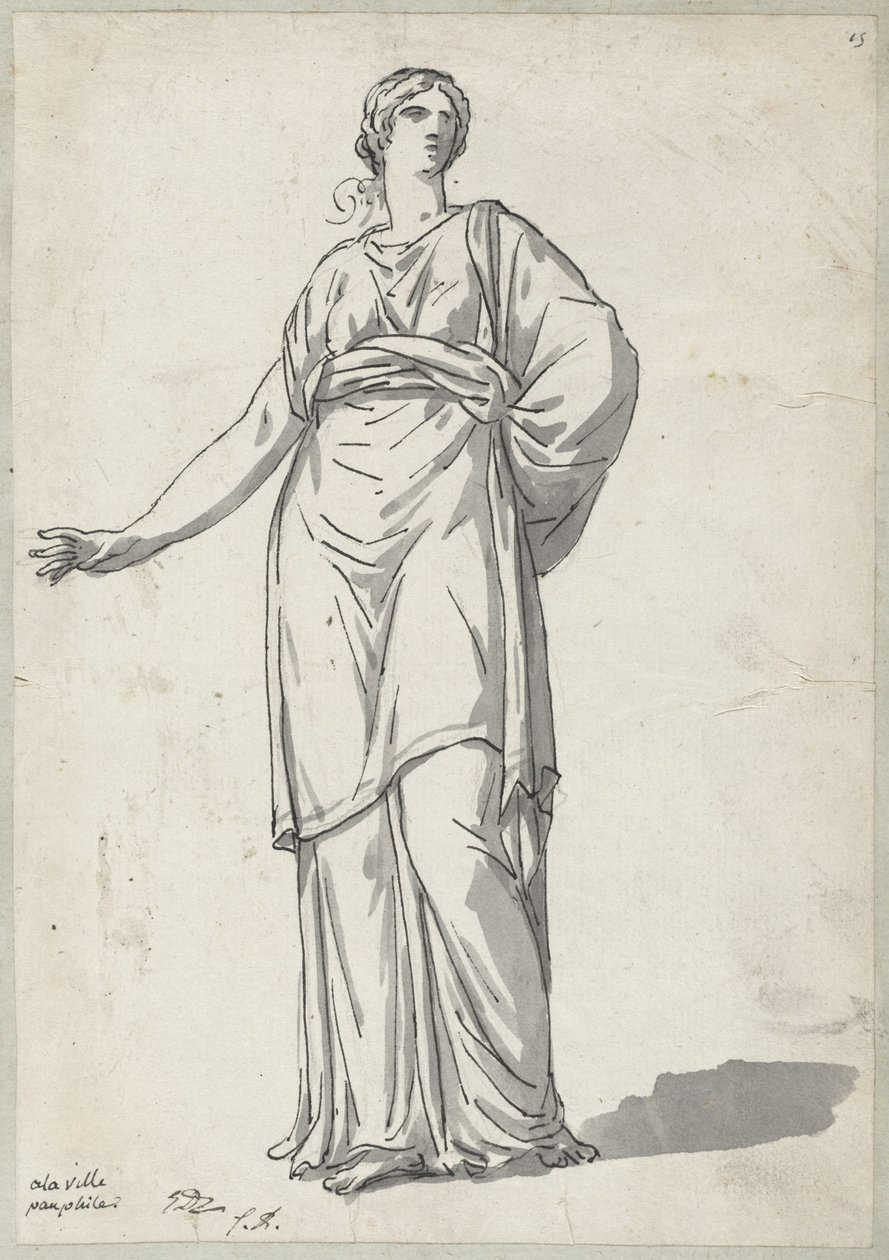 Frau aus der Villa Pamphili von Jacques Louis David