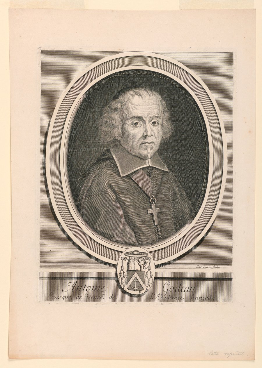 Porträt von Antoine Godeau (1605-1672) von Jacques Lubin