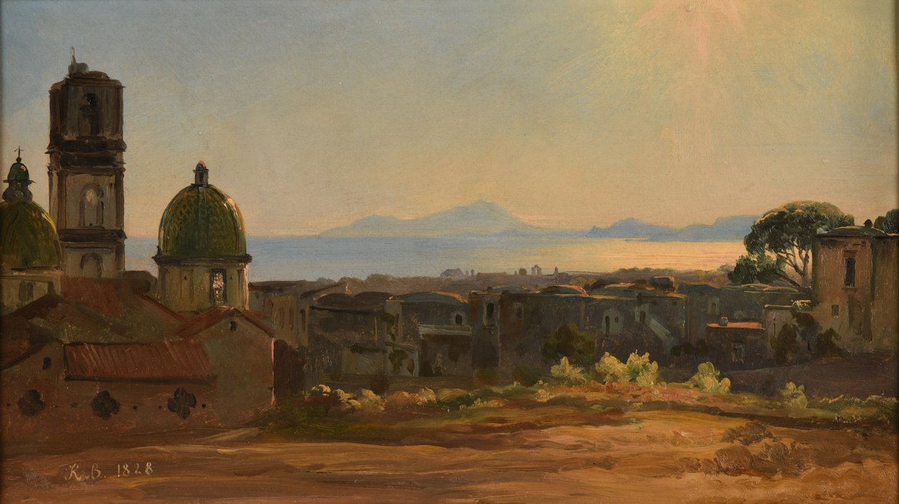 Stadtansicht in Italien von Jacques Raymond Brascassat