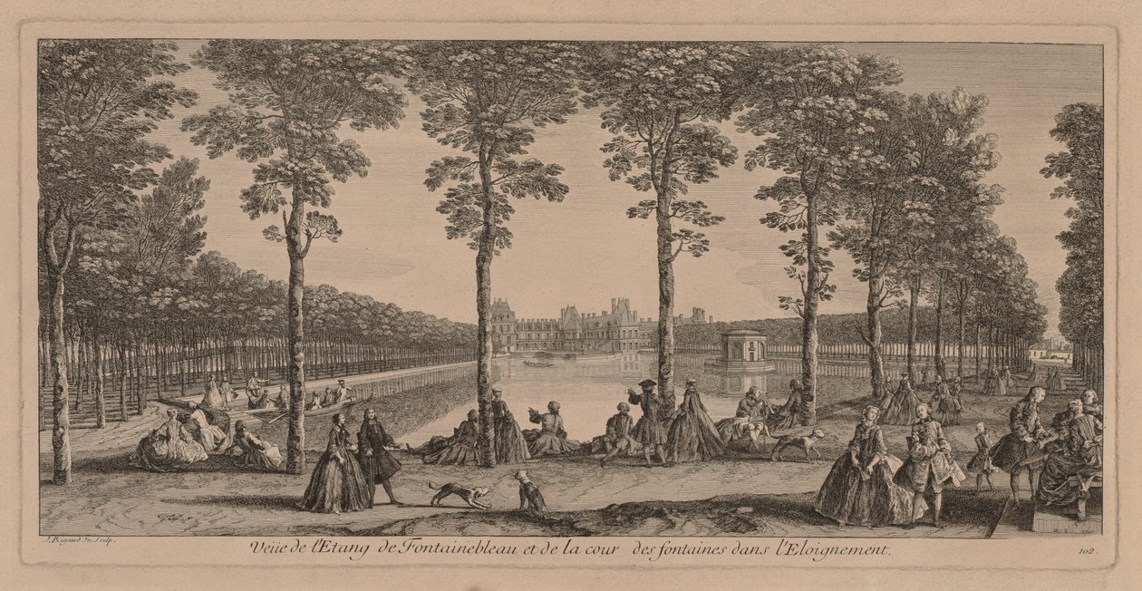 Der Teich von Fontainebleau von Jacques Rigaud