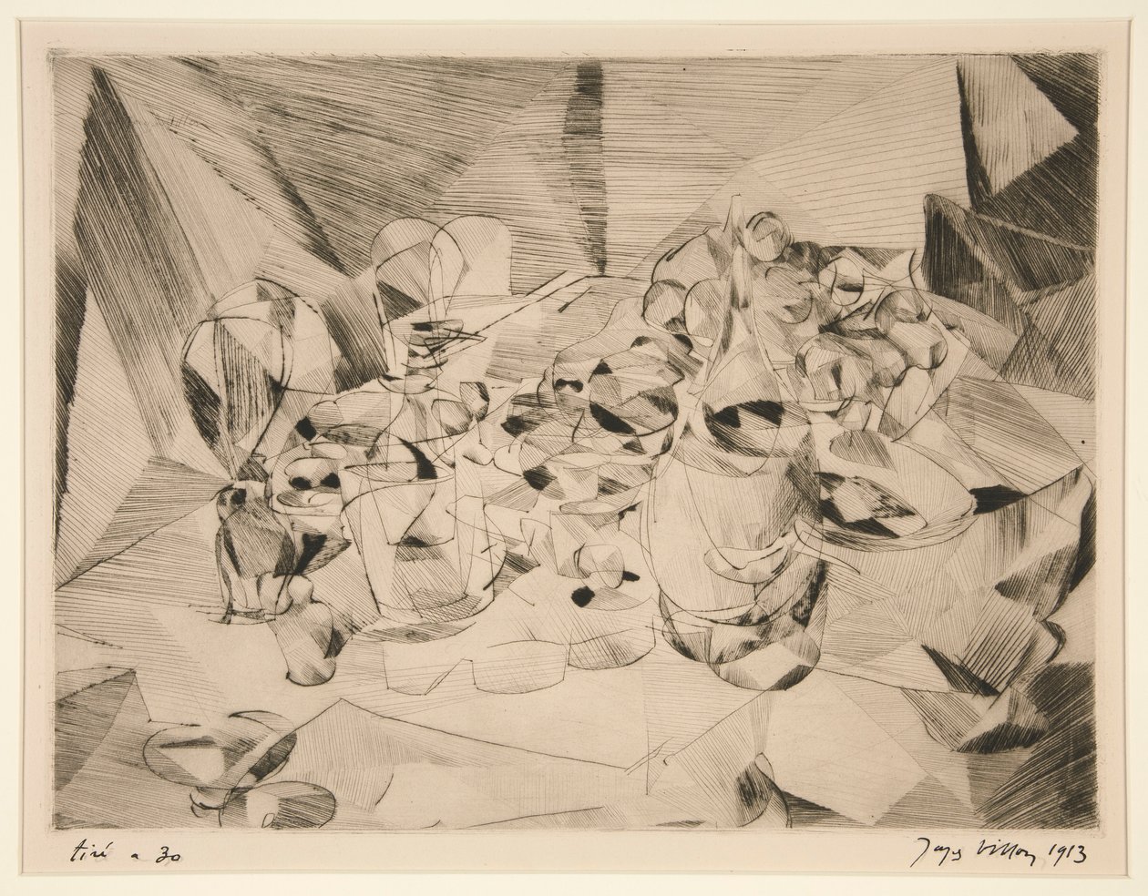 Der gedeckte Tisch von Jacques Villon
