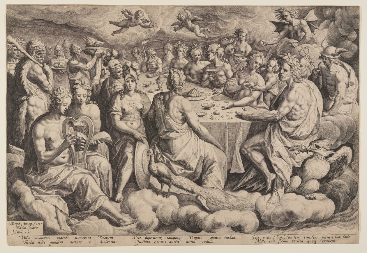 Bankett der Götter von Jacques de Gheyn II