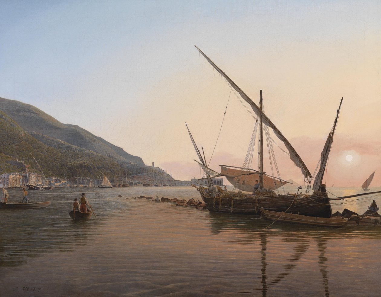 Partie von Castellammare am Golf von Neapel von Jakob Alt