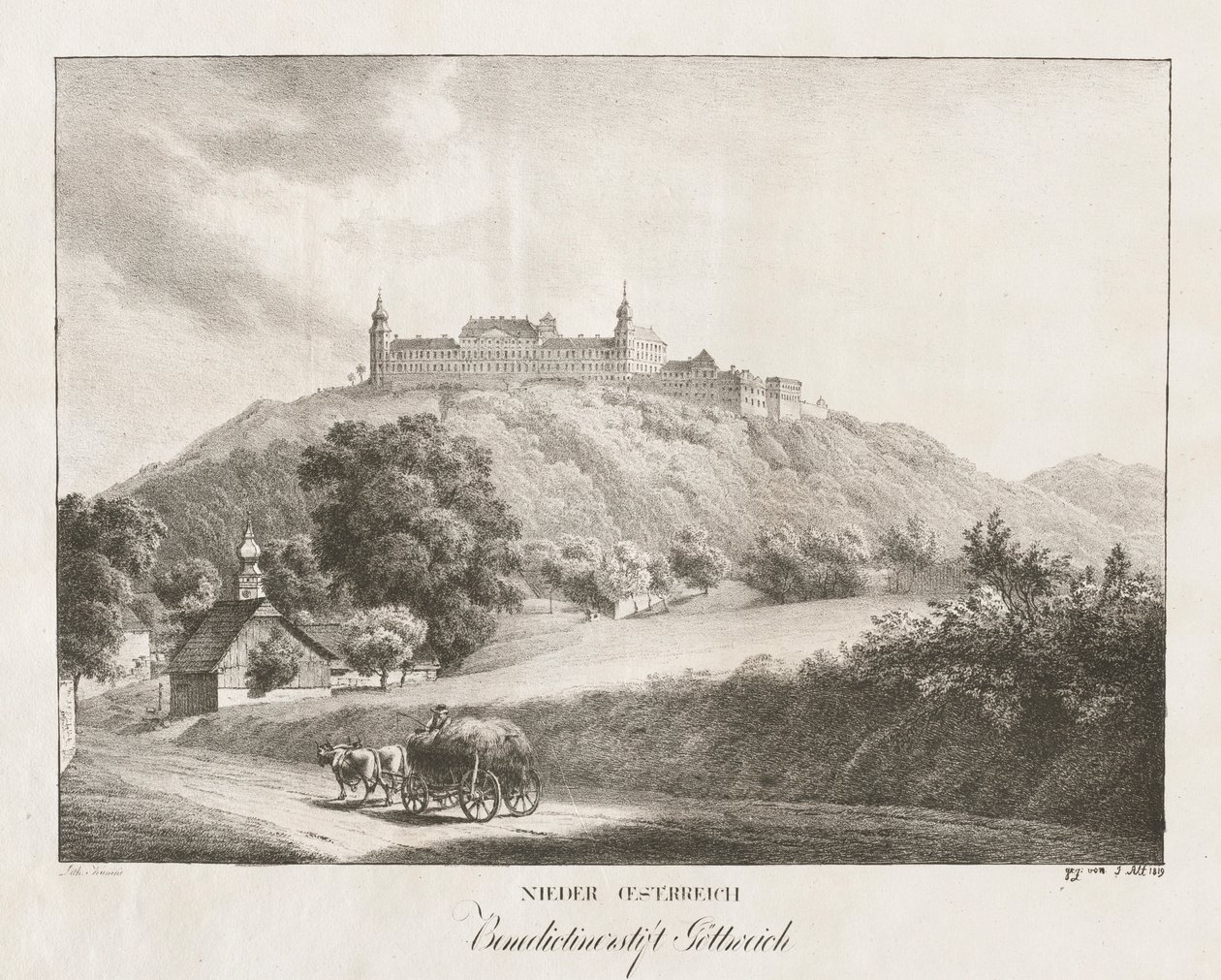 Niederösterreich, Benediktinerstift Göttweig, 1819 von Jakob Alt