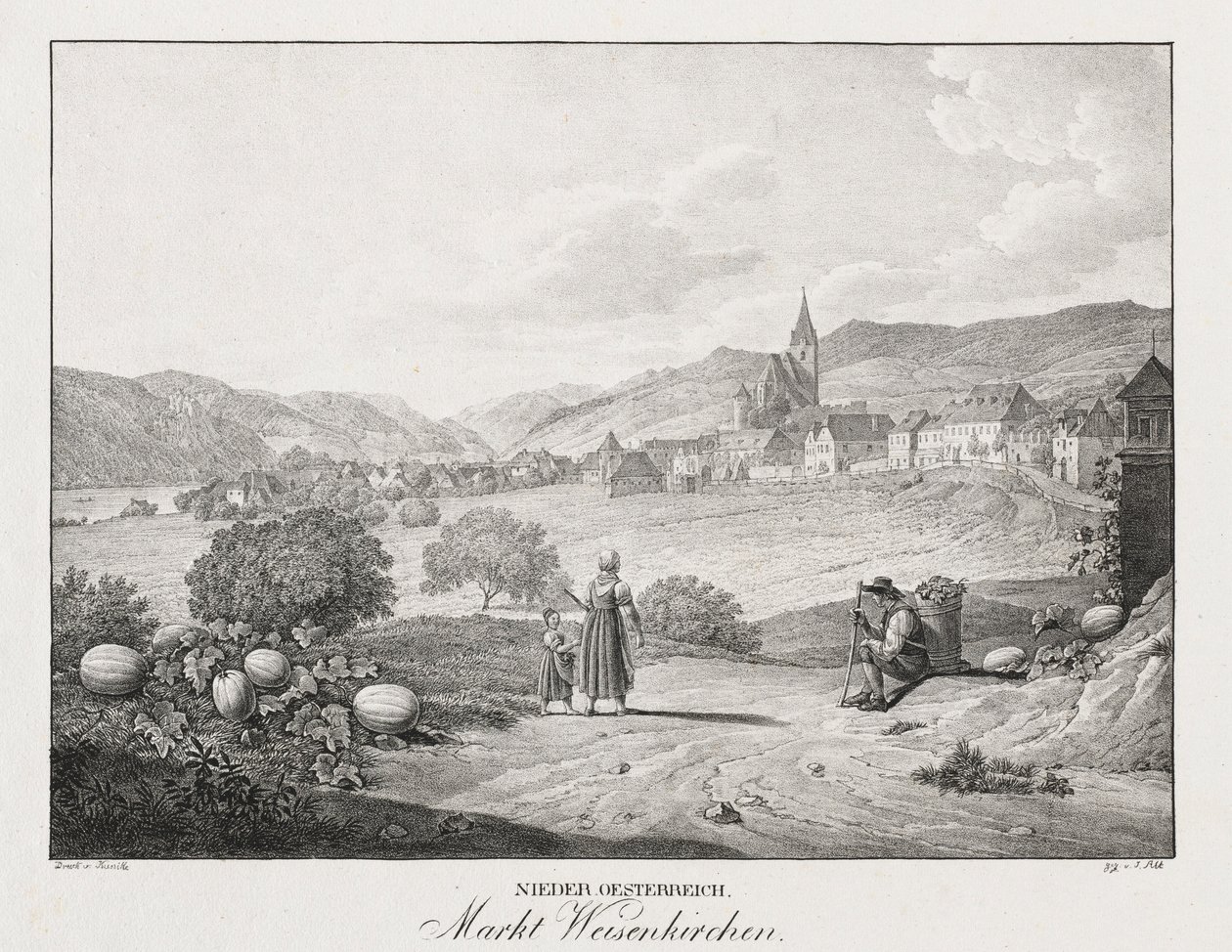 Niederösterreich, Markt Weisenkirchen von Jakob Alt