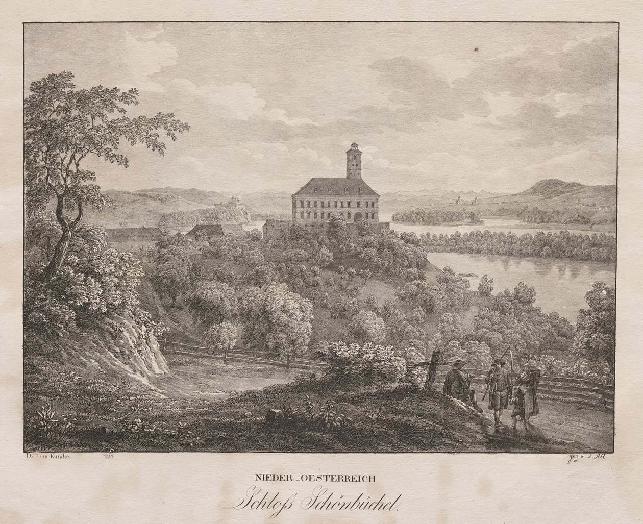 Niederösterreich, Schloss Schönbühel von Jakob Alt