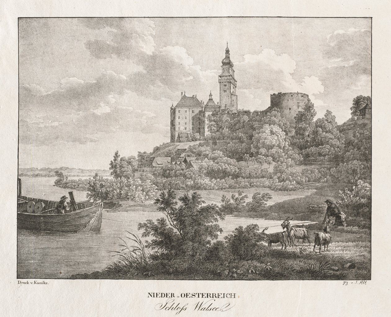 Niederösterreich, Schloss Walseel von Jakob Alt