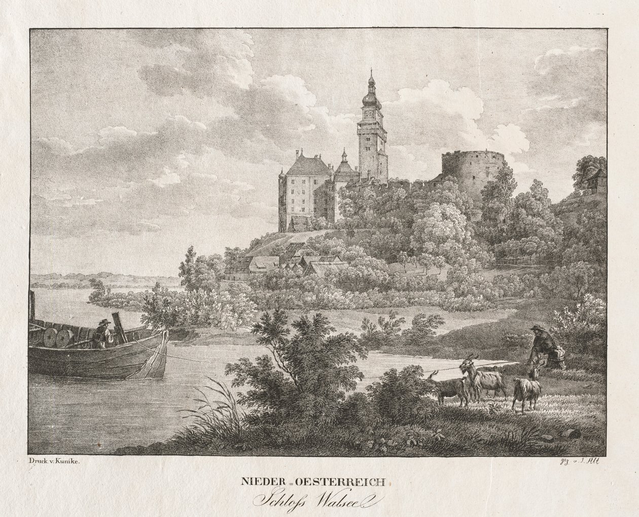 Niederösterreich, Schloss Walseel von Jakob Alt