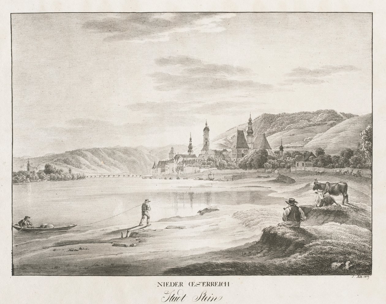 Niederösterreich, Stadt Stein, 1819 von Jakob Alt