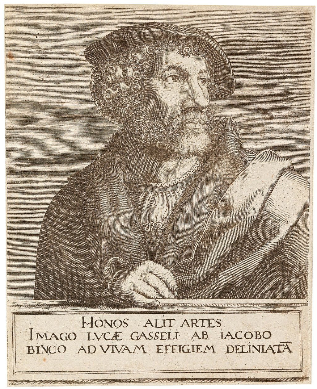 Porträt des Künstlers Lucas Gassel von Jakob Binck