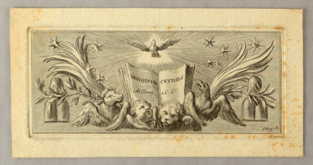 Vignette, die auf die Bibel verweist von Jakob Frey