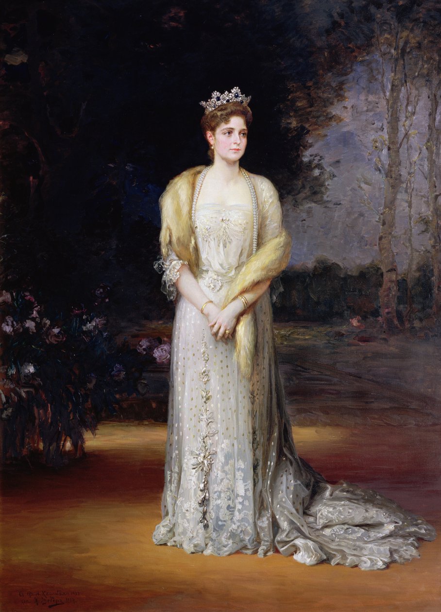 Porträt der Kaiserin Alexandra Fjodorowna, 1914 von Jakov Jakovlevich Veber