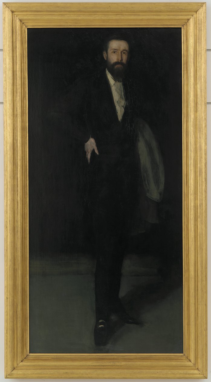 Arrangement in Schwarz: Porträt von F.R. Leyland, c.1870 von James Abbott McNeill Whistler