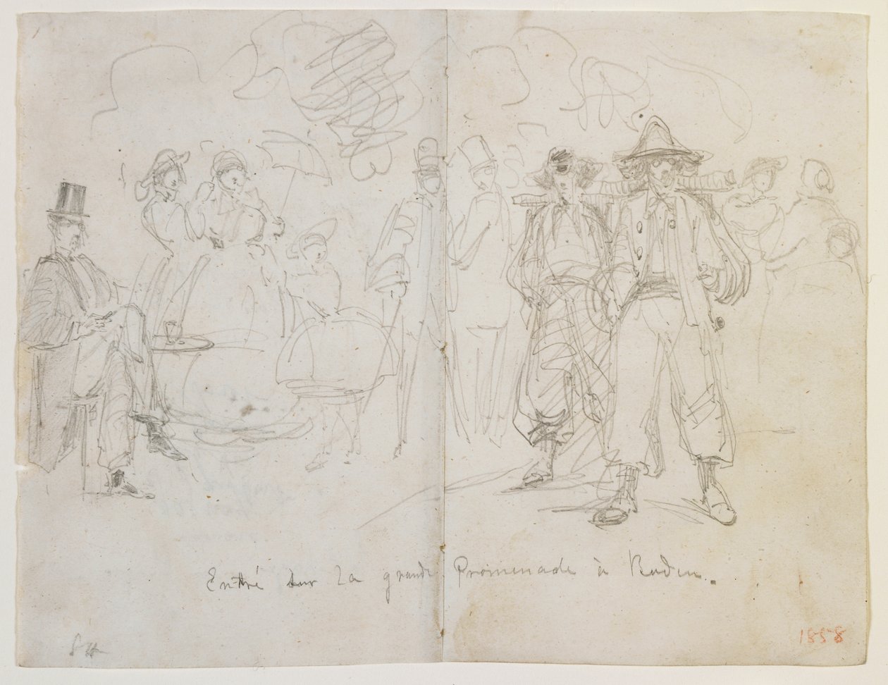 Eingang zur Grande Promenade in Baden, 1858 von James Abbott McNeill Whistler