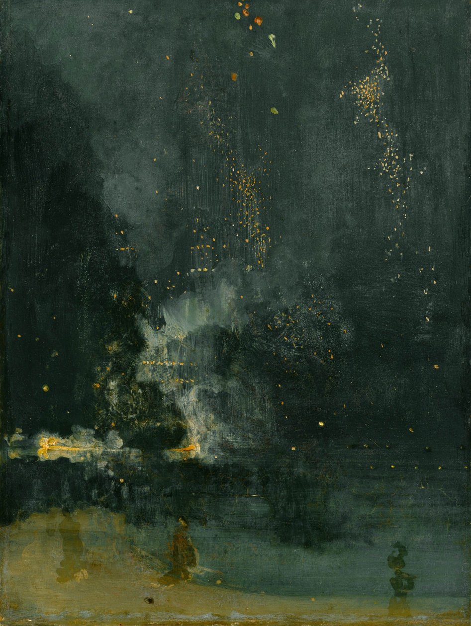 Nocturne in Schwarz und Gold: Die fallende Rakete von James Abbott McNeill Whistler