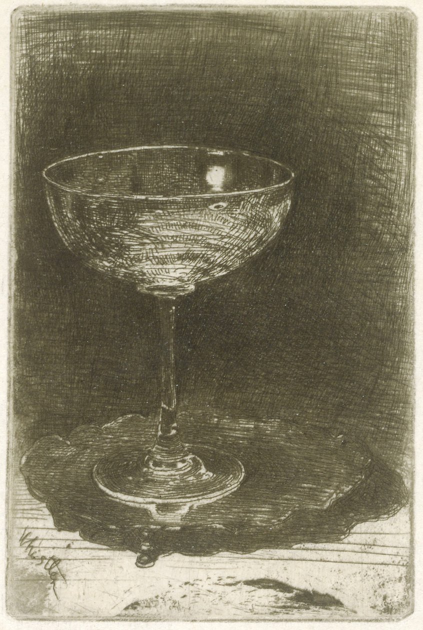 Das Weinglas, 1858 von James Abbott McNeill Whistler