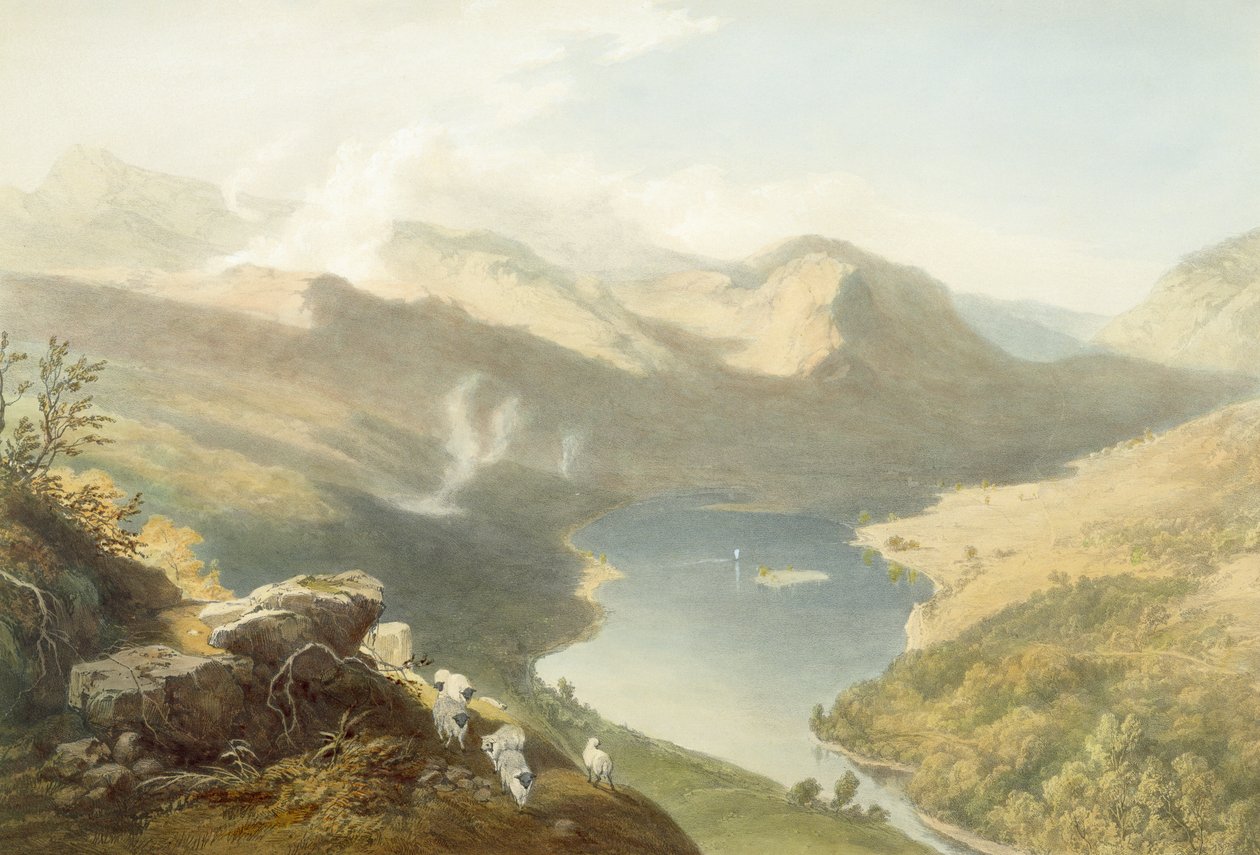 Grasmere von Langdale Fell, aus 