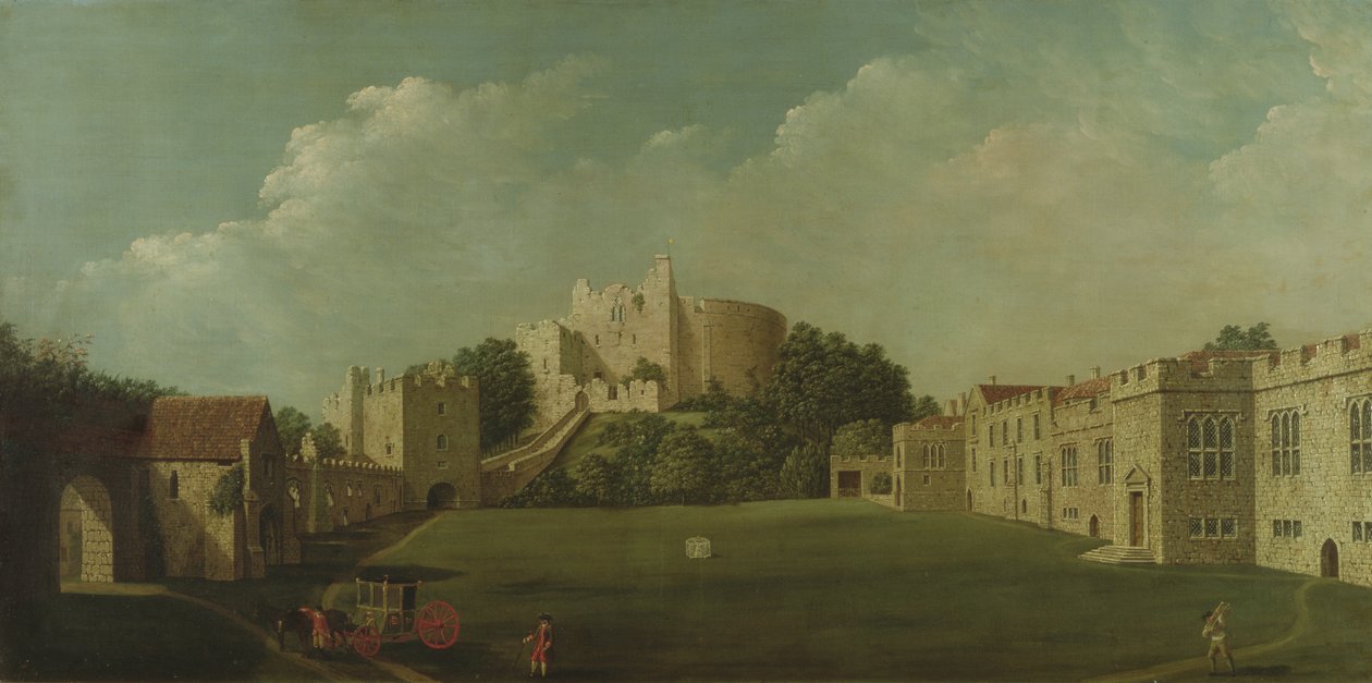 Arundel Castle, Burg und Innenhof, ca. 1770 von James Canter