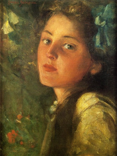 Ein wehmütiger Blick von James Carroll Beckwith