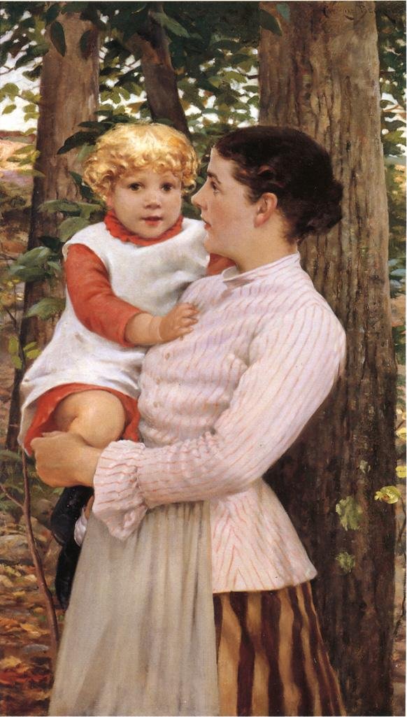 Mutter und Kind von James Carroll Beckwith