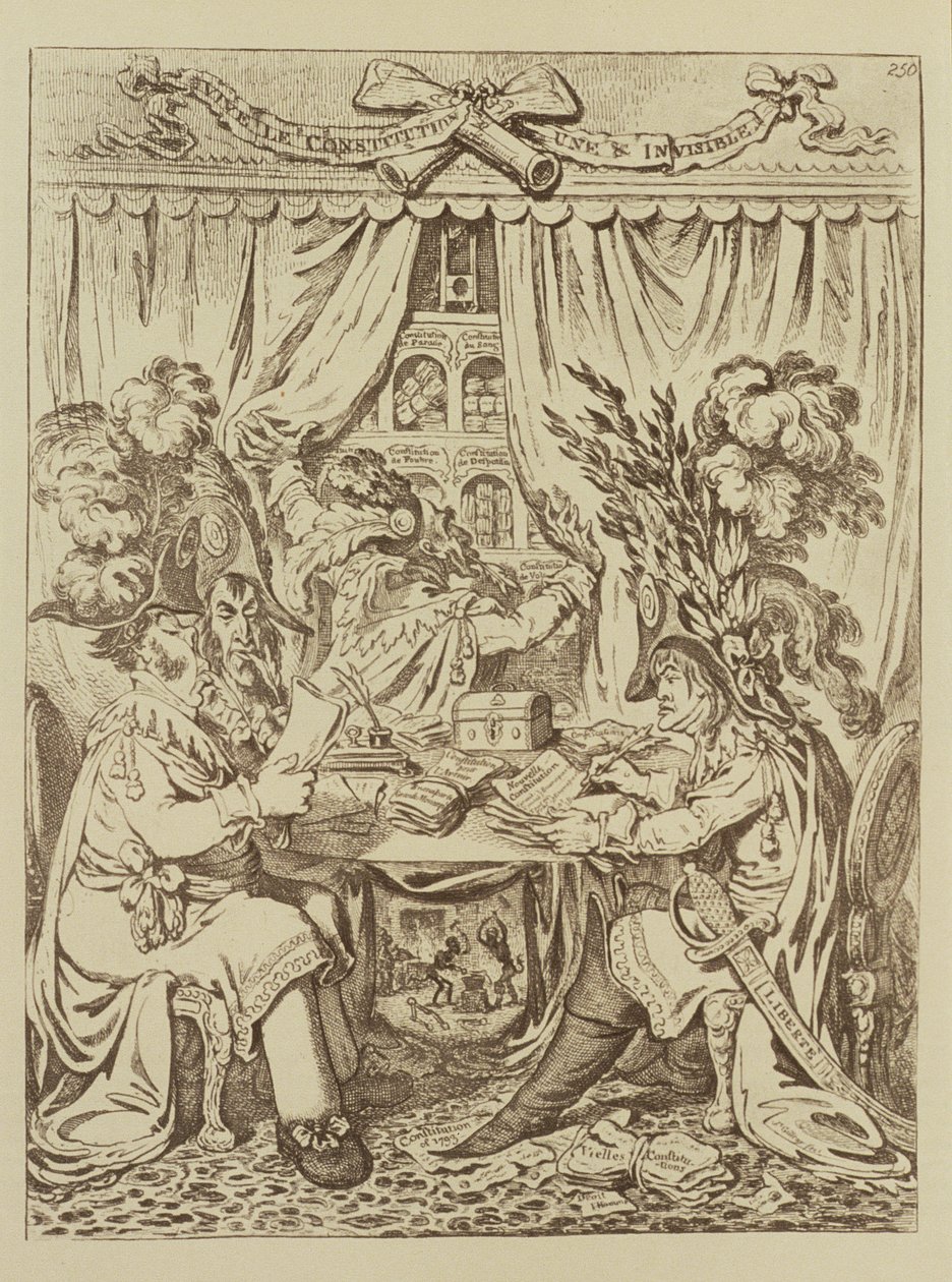 Das französische Konsulartriumvirat, 1800 von James Gillray