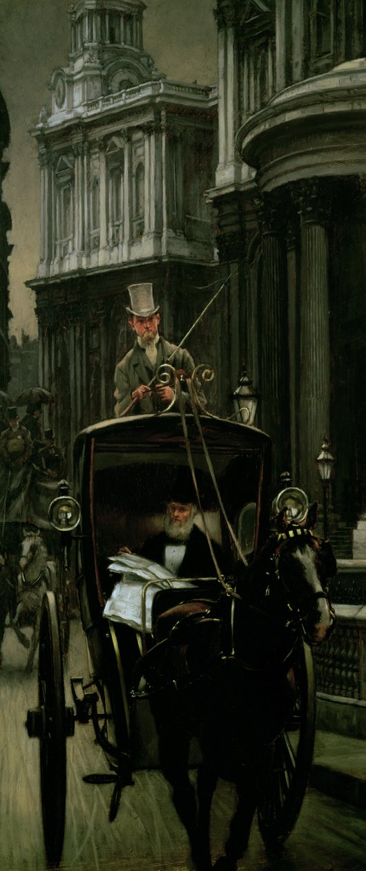 Auf dem Weg zur Arbeit (Auf dem Weg in die Stadt), ca. 1879 von James Jacques Joseph Tissot
