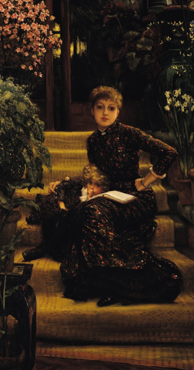 Mutter und Kind oder Die ältere Schwester, ca. 1881 von James Jacques Joseph Tissot