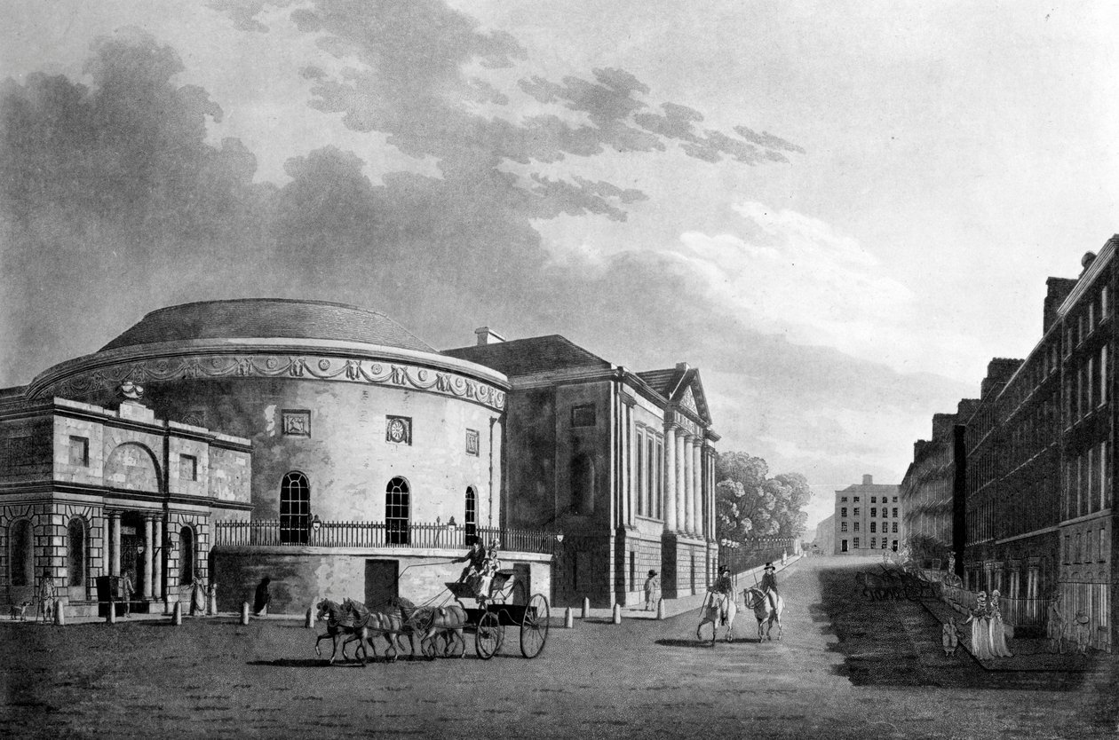 Rotunde und Neue Räume, Dublin, 1795 von James Malton