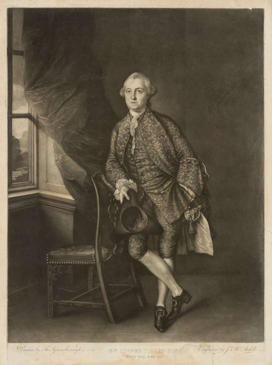 Porträt von Sir Edward Turner, ca. 1762-63 von James McArdell