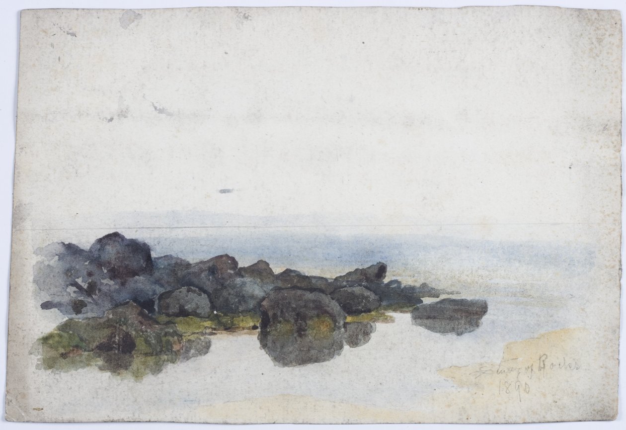 Studie von Felsen von James Miller Brown