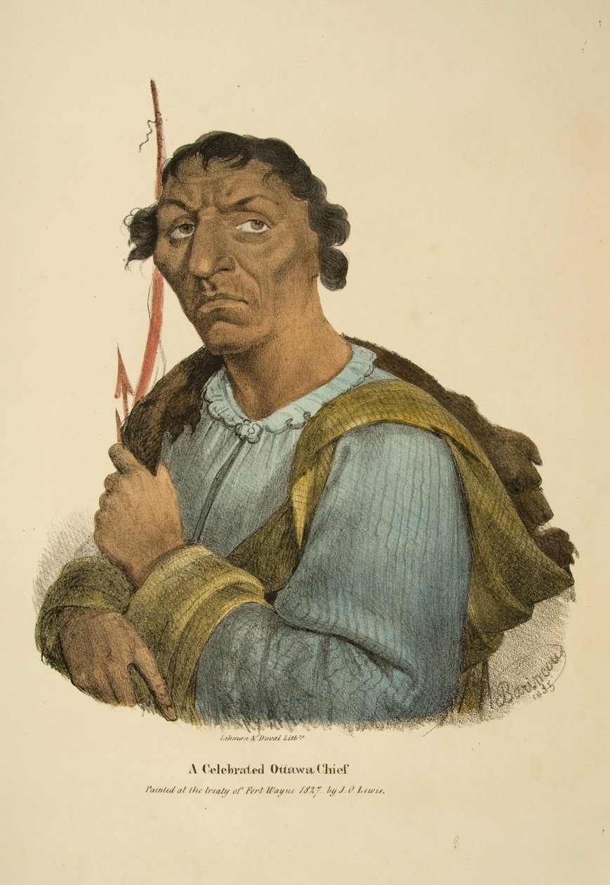 Ein berühmter Ottawa-Häuptling von James Otto Lewis