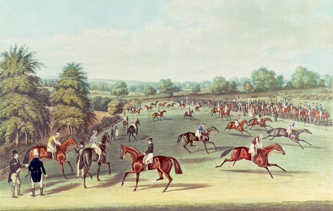 Epsom: Vorbereitung zum Start, 1830 von James Pollard