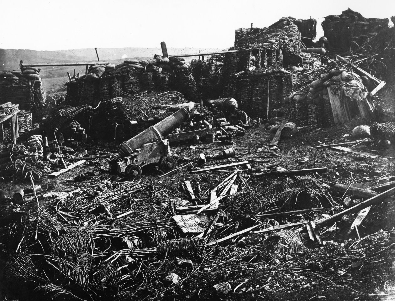 Innenansicht des Redan, 1855 von James Robertson