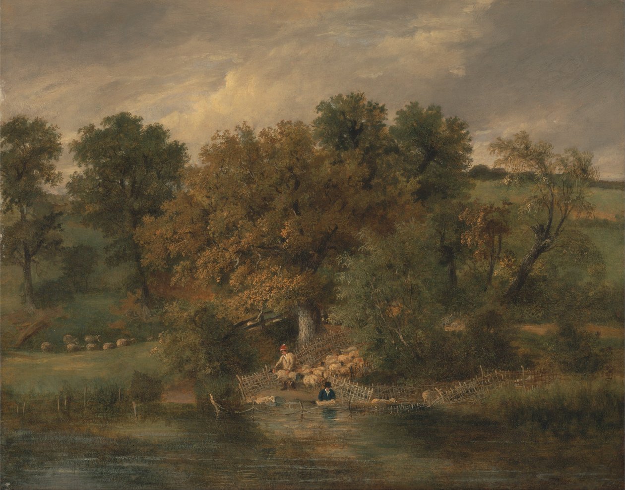 Schafwäsche in Postwick Grove, Norwich von James Stark