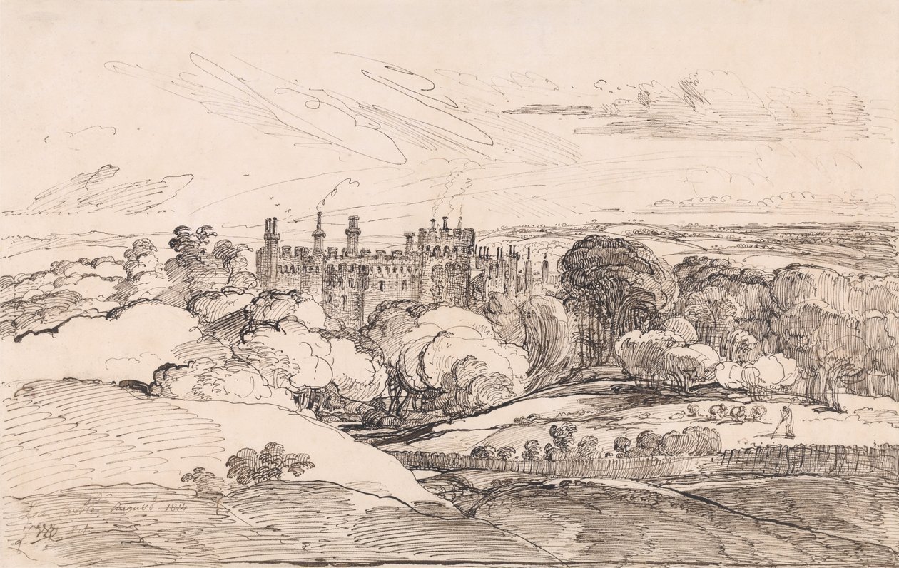 Lea Castle von oberhalb der Wälder von James Ward