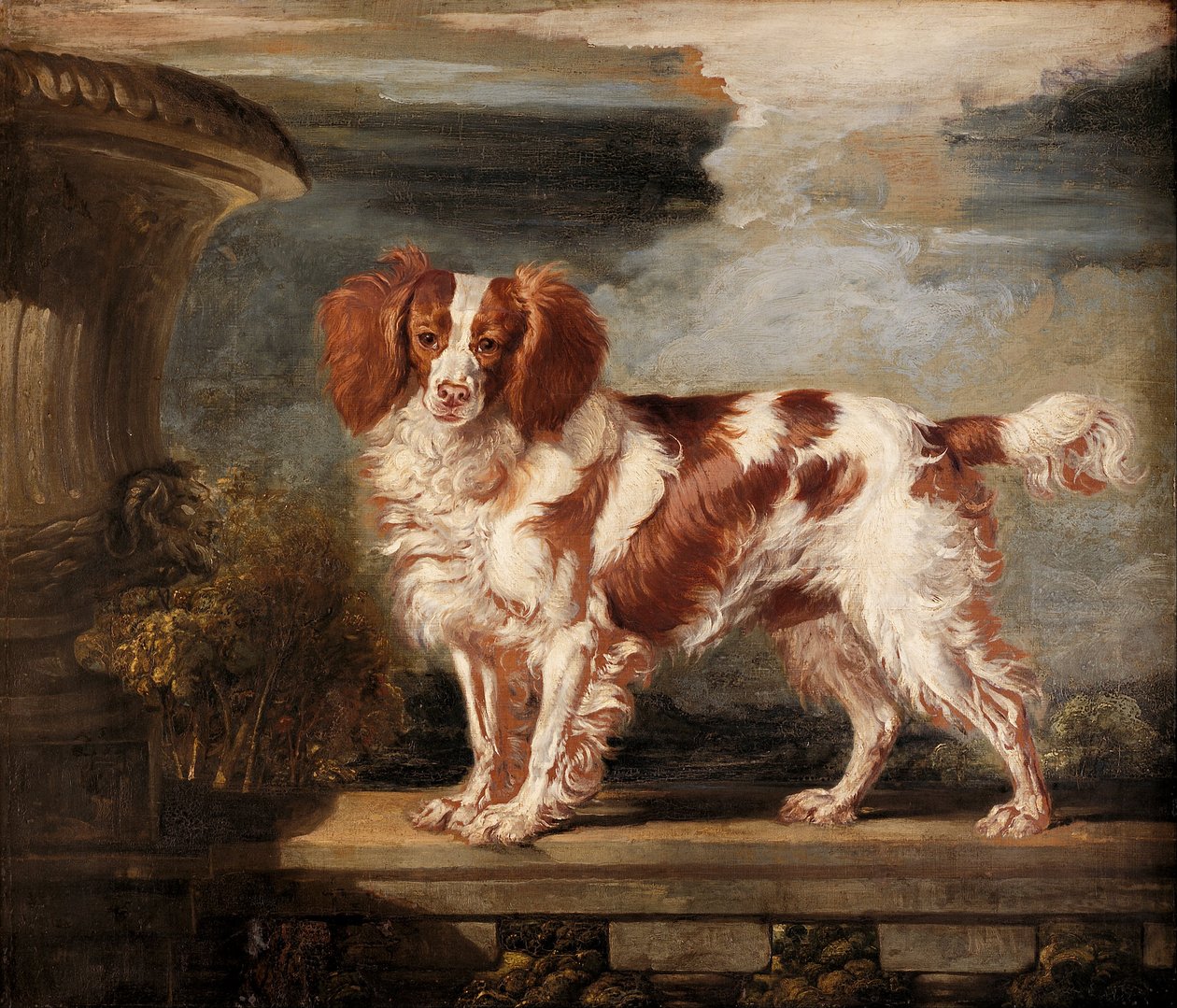 Porträt von Dash, einem Lieblingsspaniel, Eigentum von Lady Frances Vane-Tempest von James Ward