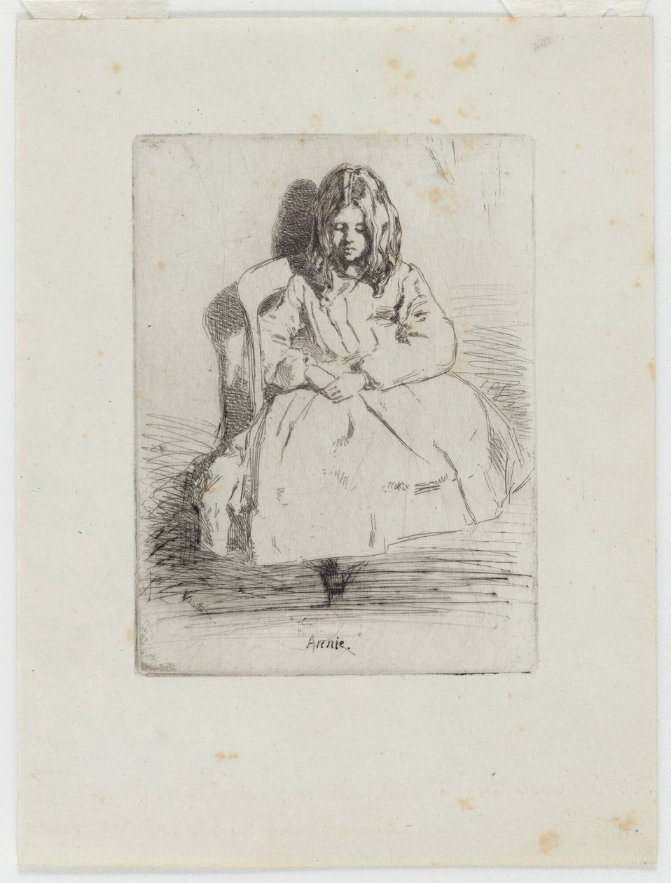 Annie, sitzend, 1858 von James Abbott McNeill Whistler