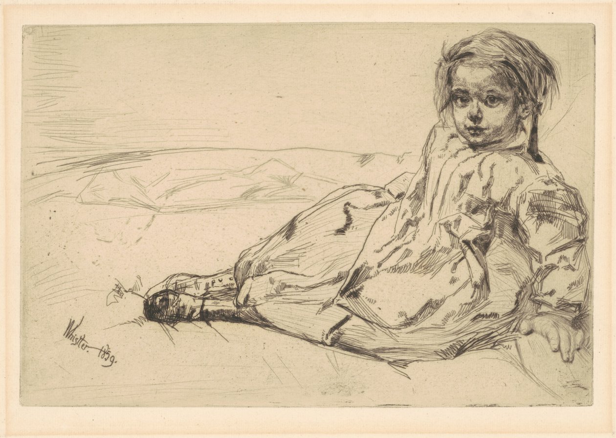 Bibi Valentin, 1859 von James Abbott McNeill Whistler