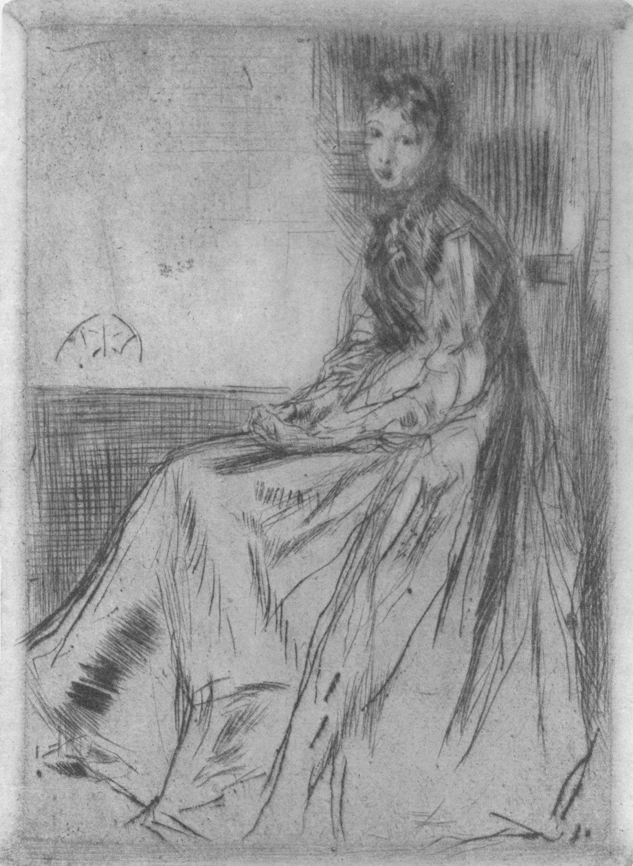 Maude, sitzend, 1873 von James Abbott McNeill Whistler