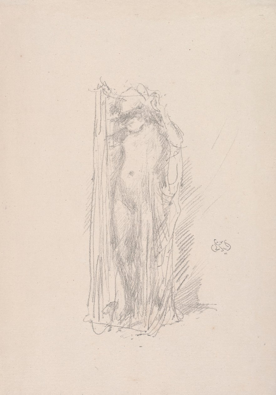 Modell Drapierung, 1890 von James Abbott McNeill Whistler