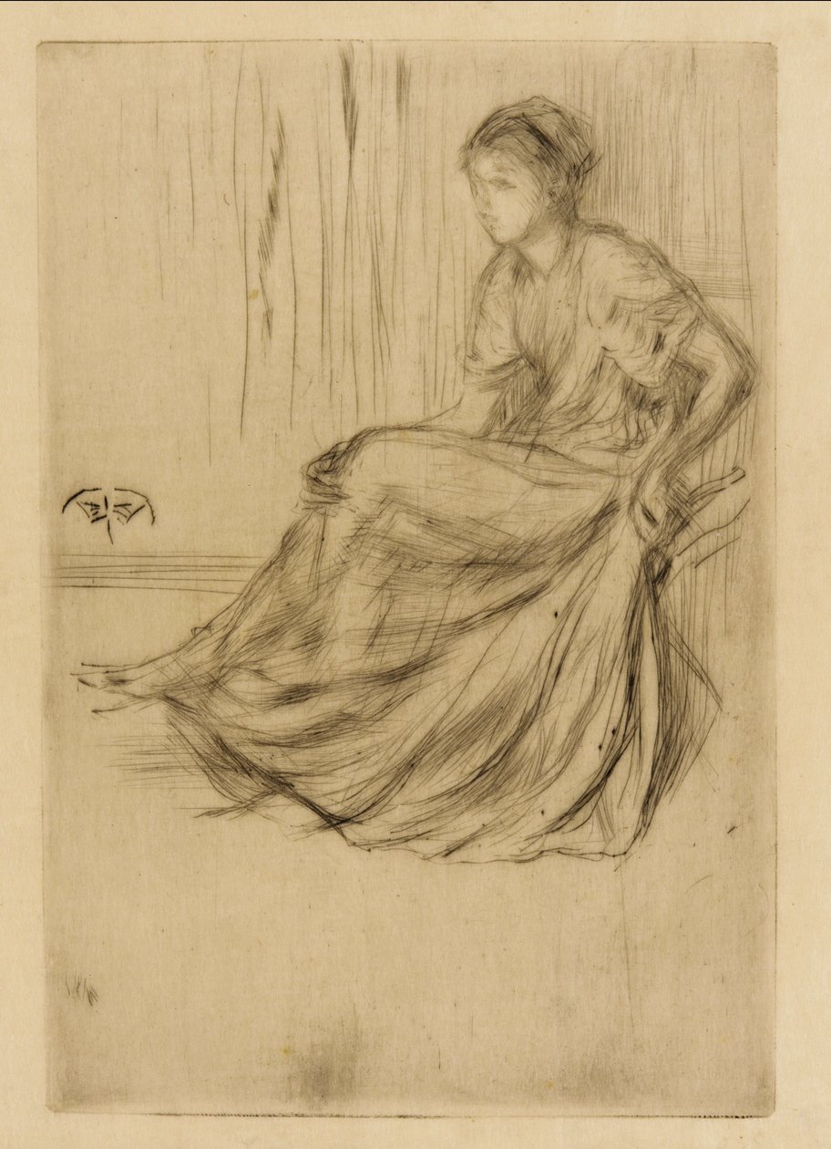 Modell sitzend, 1873 von James Abbott McNeill Whistler