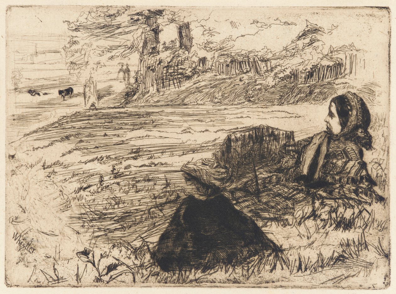 Kindermädchen und Kind, 1859 von James Abbott McNeill Whistler