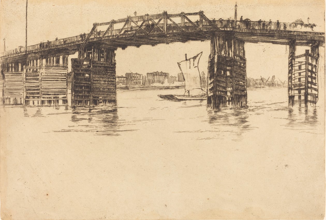 Alte Battersea-Brücke, 1879 von James Abbott McNeill Whistler