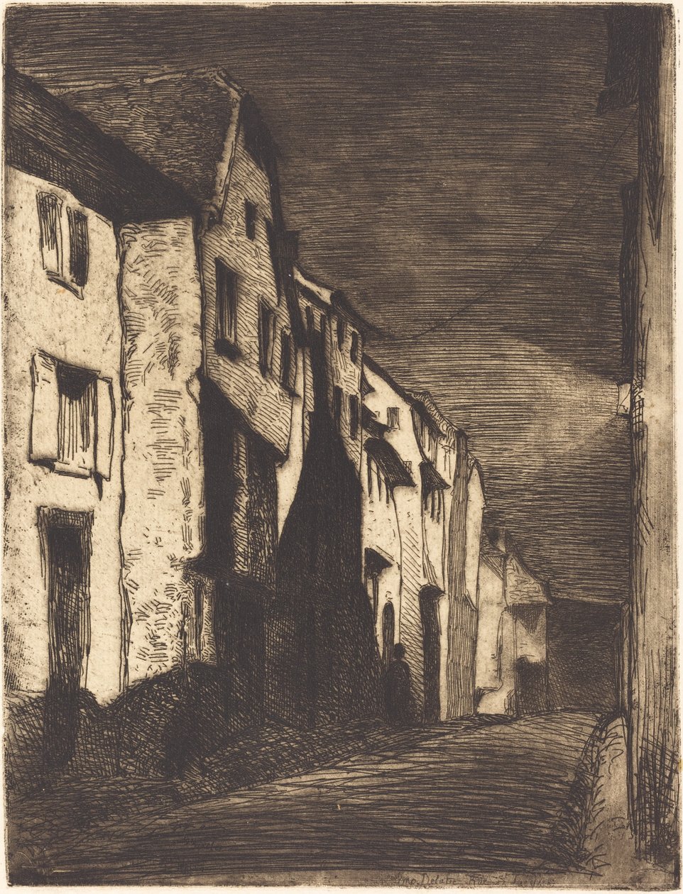 Straße in Saverne von James Abbott McNeill Whistler