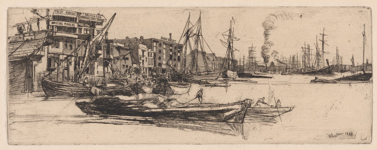 Thames Lagerhäuser von James Abbott McNeill Whistler