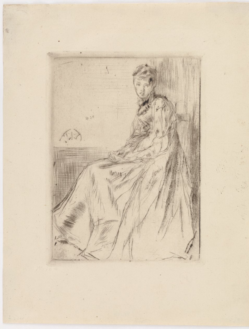 Der Brief Maud, sitzend von James Abbott McNeill Whistler