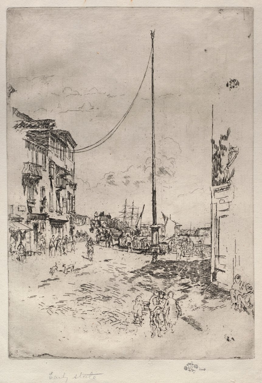 Der kleine Mast von James Abbott McNeill Whistler